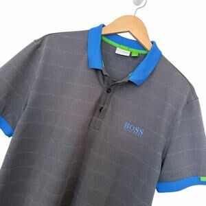 Martin Kaymer by Hugo Boss Gray Short Sleeve Polo Sz L